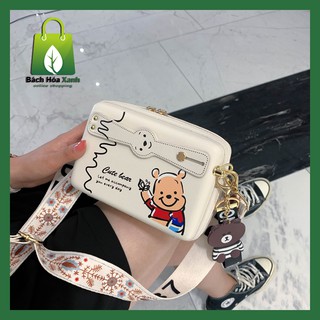 Túi đeo chéo nữ nhiều ngăn đi chơi mini da mềm cá tính giá rẻ BH066