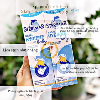 Chai xịt cá heo vệ sinh mũi Sterimar cho bé từ sơ sinh