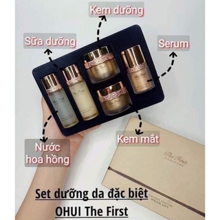 Set dưỡng da Ohui The First giúp mờ sẹo, nhỏ lỗ chân lông, tái sinh da chấn chỉnh nếp da. Hết nám sạm, dưỡng da trắng