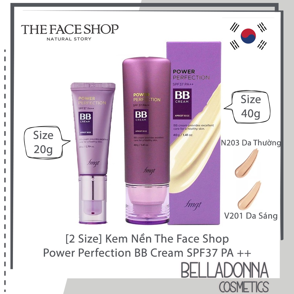 Kem Nền The Face Shop Power Perfection BB Cream SPF37 PA ++