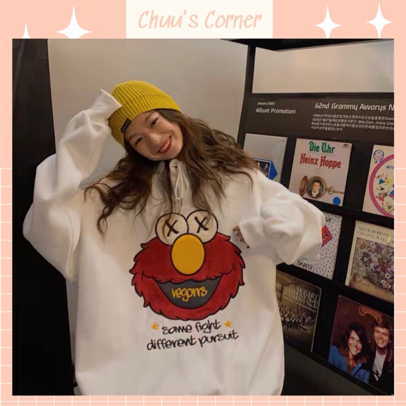 Áo hoodie nữ nỉ bông dày