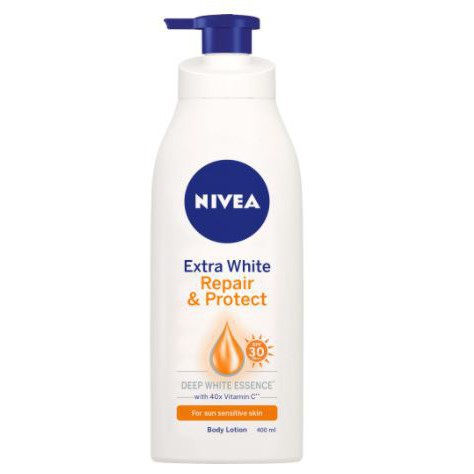 Sữa dưỡng thể dưỡng trắng NIVEA ban ngày giúp phục hồi & chống nắng SPF30 (350ml)