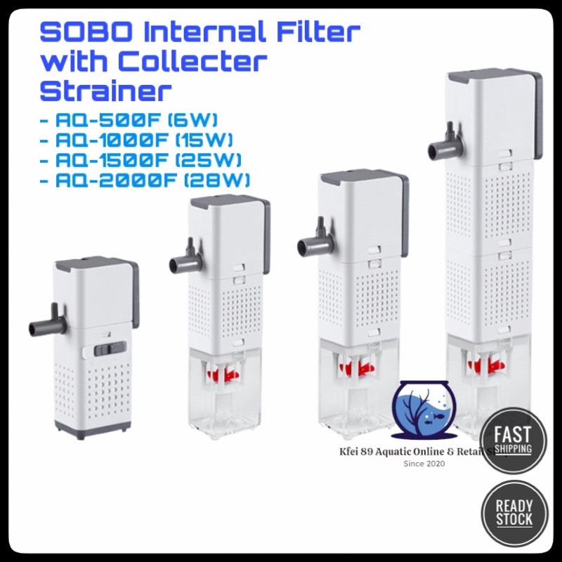 Máy Lọc Chìm Sobo AQ-500F AQ1000F AQ1500F AQ2000F - Bộ Lọc Nước Bên Trong Bể Cá