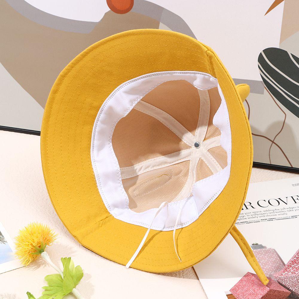 Mũ Tai Mèo Chất Liệu Cotton Chống Tia UV Màu Trơn Dễ Thương Cho Nữ