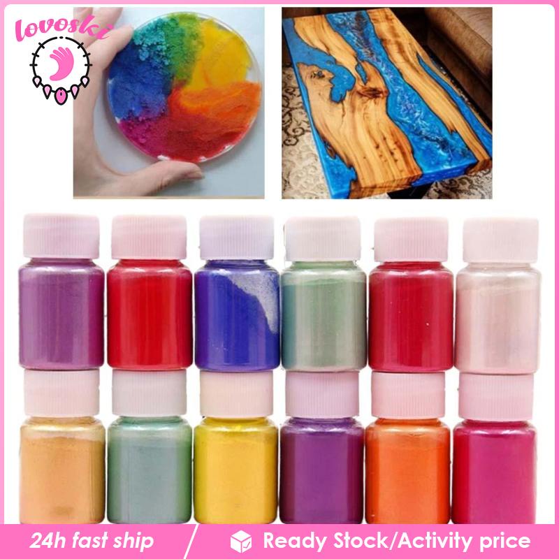 Bộ Màu Bột Khoáng Mica Resin Ánh Ngọc Trai Lấp Lánh DIY