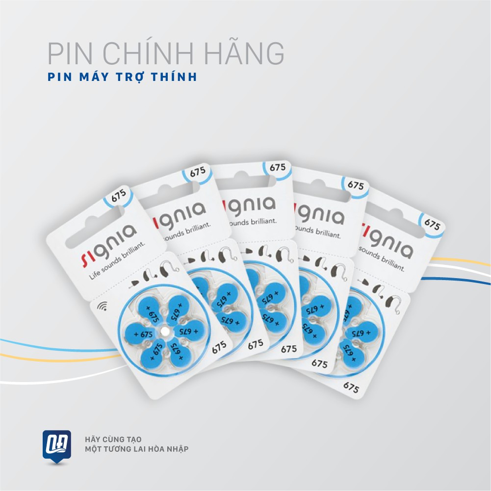 Pin máy trợ thính Signia 675