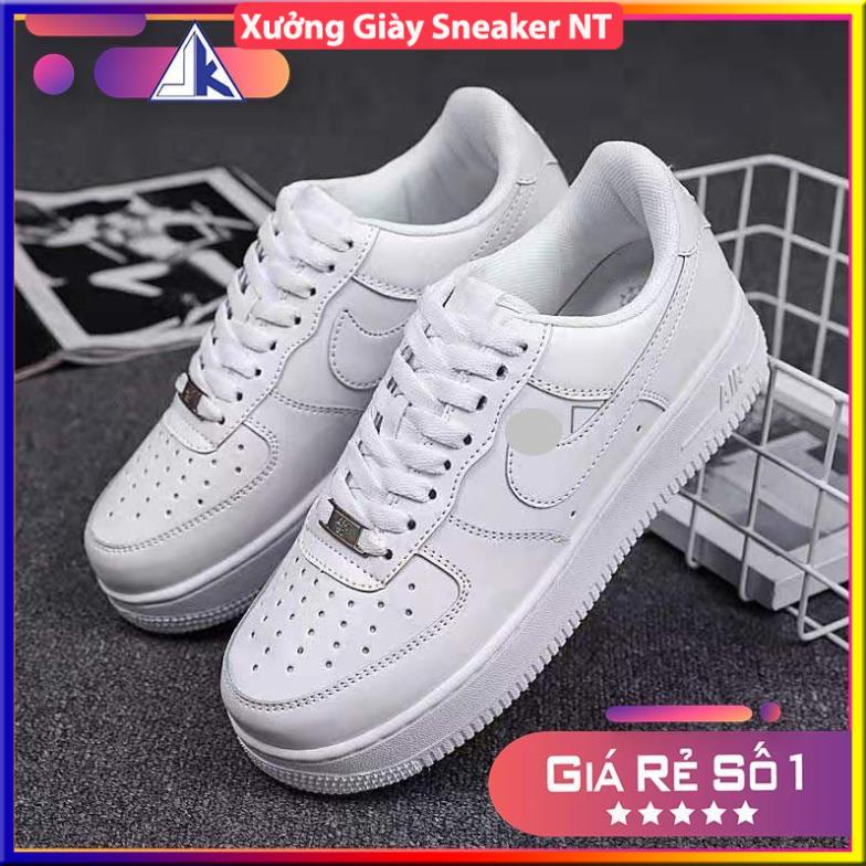 Giày thể thao AF1 trắng full , giày dép nam nữ sneaker air force 1 hot hit bản đẹp full box | BigBuy360 - bigbuy360.vn