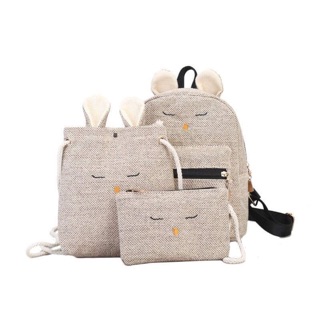 Set balo thỏ 3 món