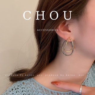 Bông Tai Oval Đôi | CHOU ACCESSORIES |