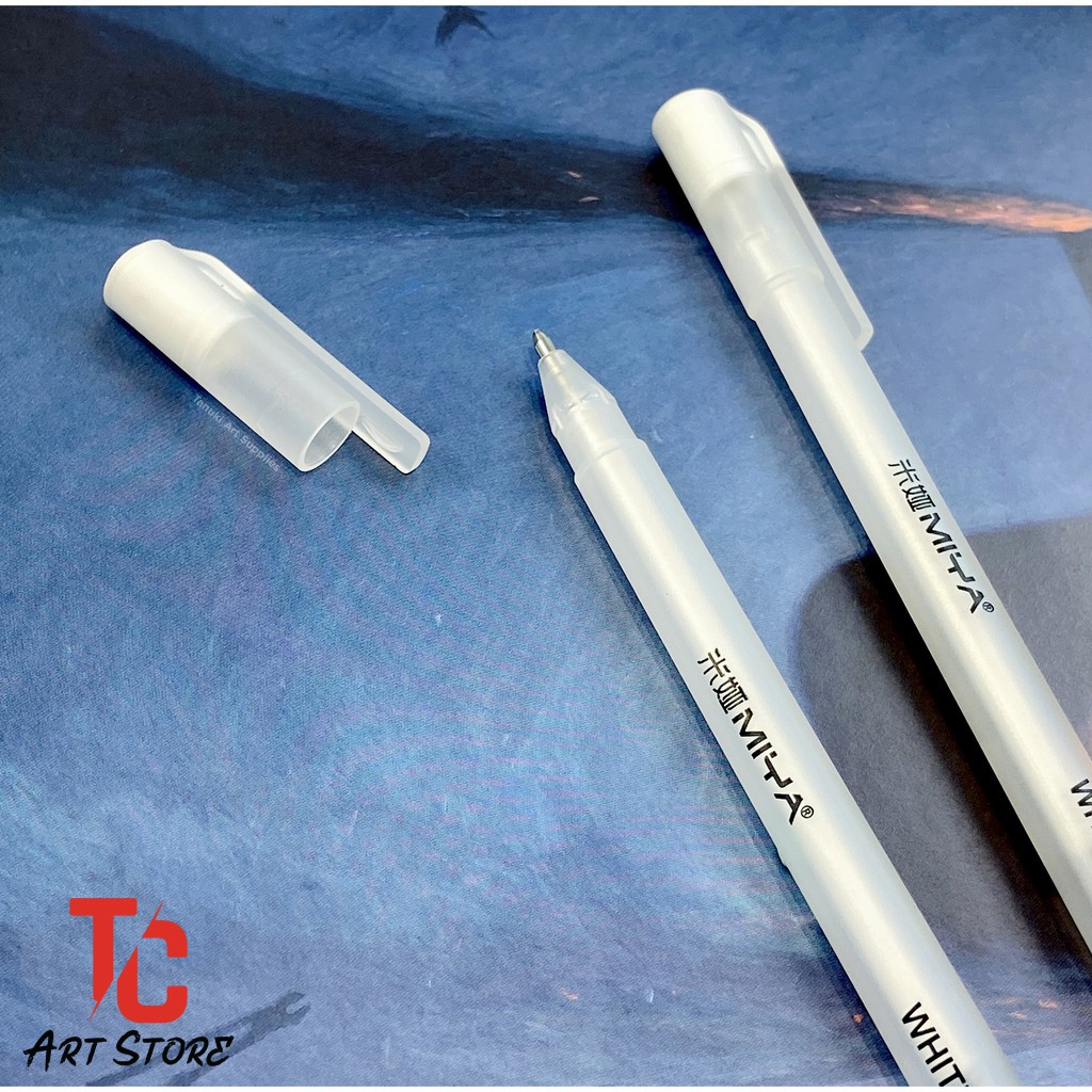 Bút GEL Trắng Miya Ngòi 1.0mm - Bút trắng - Bút Line Trắng