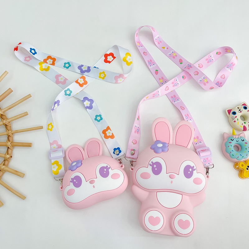 Túi Đeo Chéo Vai Bằng Silicon Hình Hoạt Hình Disney Stella Lou Dễ Thương Dành Cho Bé Gái