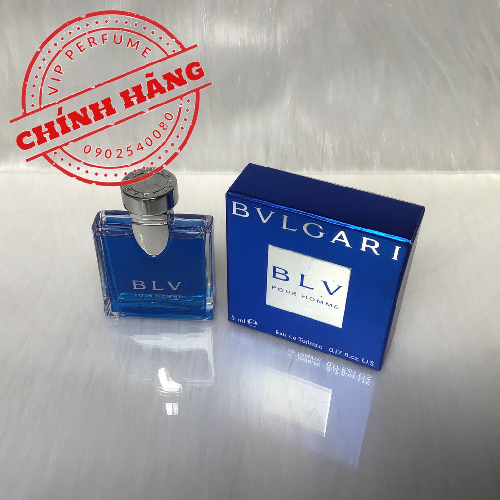 [ mini ] Nước hoa nam chính hãng Bvlgari BLV Pour Homme EDT 5ml