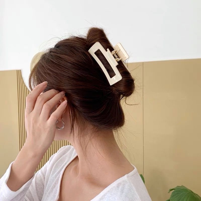 Kẹp tóc càng cua hình chữ nhật xinh xắn phong cách Hàn Quốc