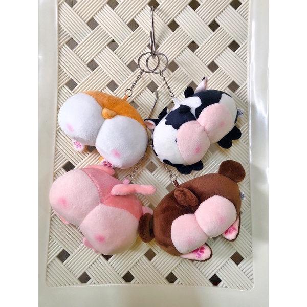 (Sỉ) Móc Khoá Hình MÔNG THÚ Cute - Chất Miniso Mềm - Xịn Xò-Treo Cặp - Treo Balô