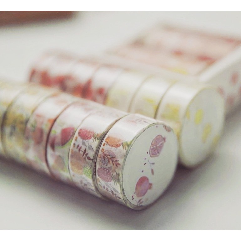 Washi tape, bộ băng dính washi cho tranh màu nước - nhiều chủ đề