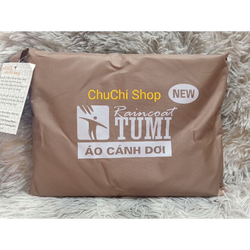 Áo mưa 2 mũ cánh dơi Tumi siêu nhẹ, raincoat