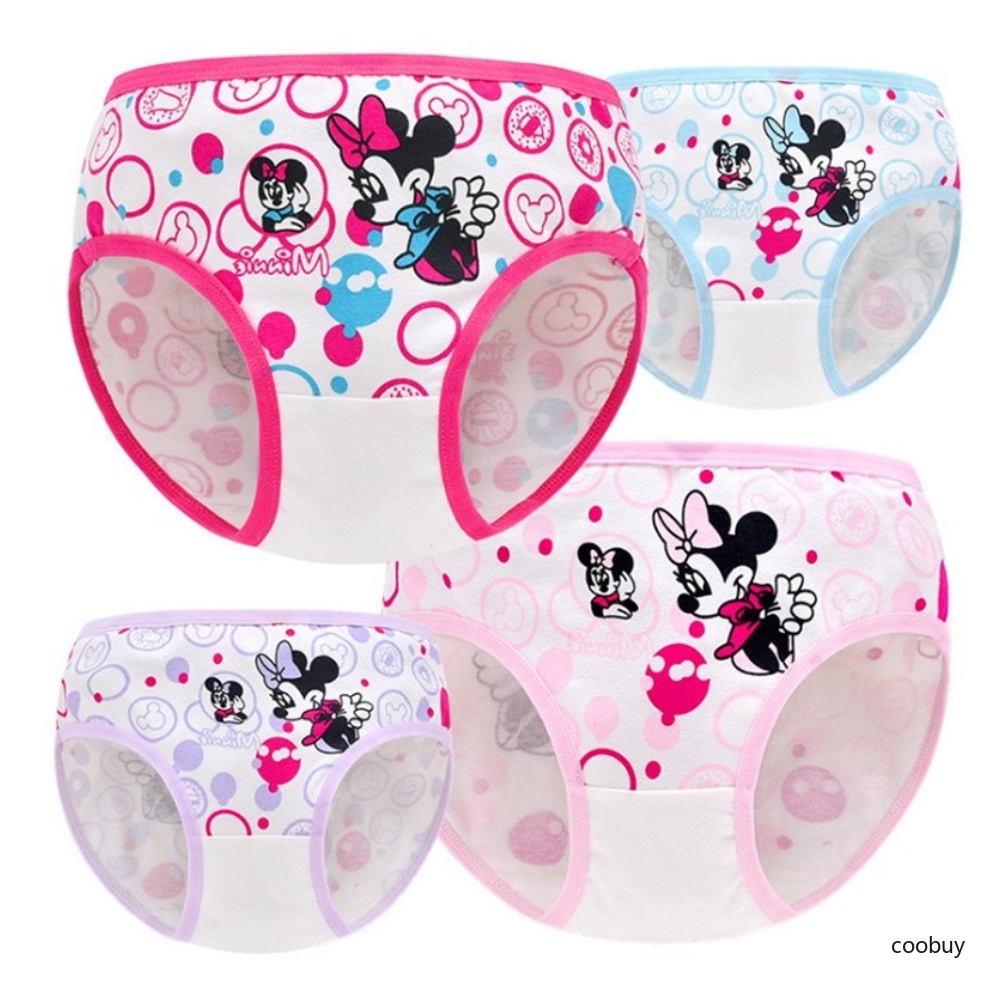 Quần lót cotton mềm mại họa tiết hoạt hình dễ thương cho bé gái