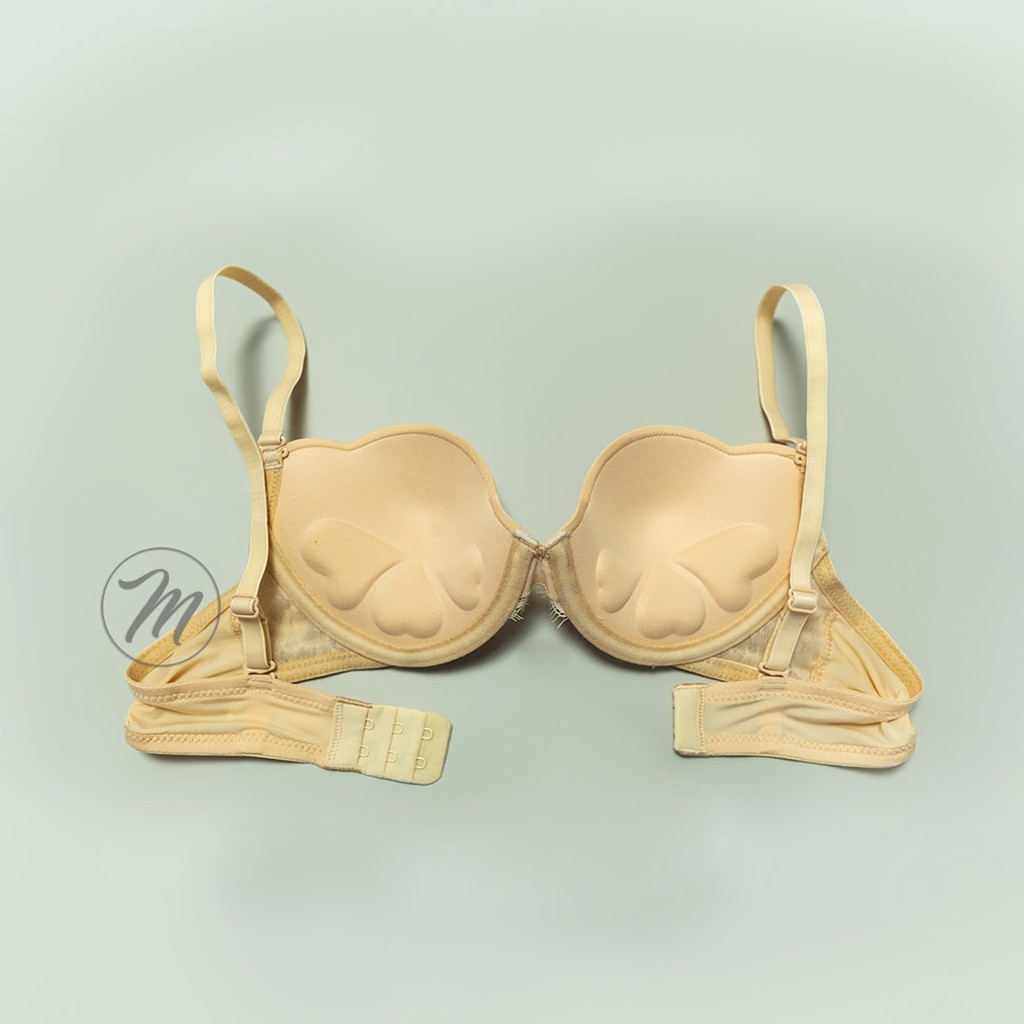 [CÚP NHỎ] Áo Lót Nữ Mút Mỏng Có Gọng Nâng Ngực Trơn Phối Ren Mây Aster (Mustoto MA11)