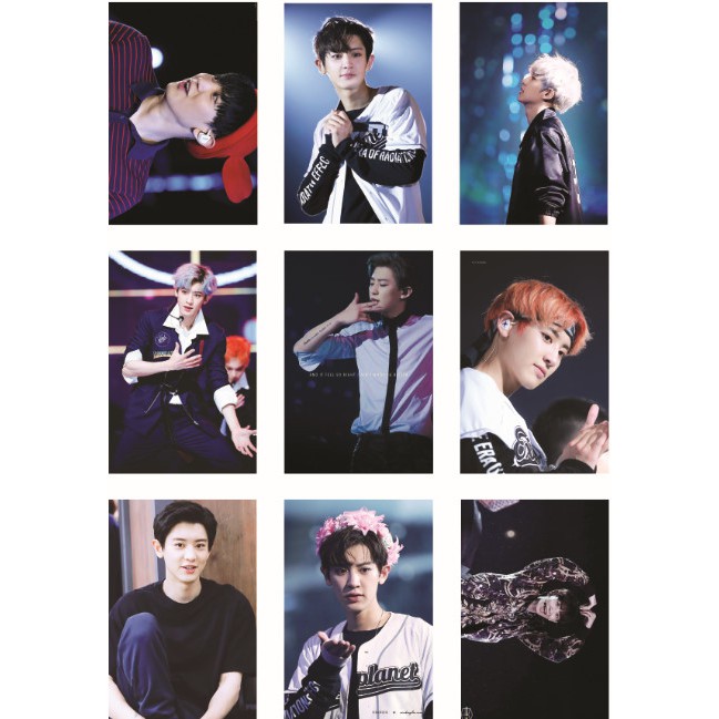 Lomo card 99 ảnh thành viên EXO - CHANYEOL on stage