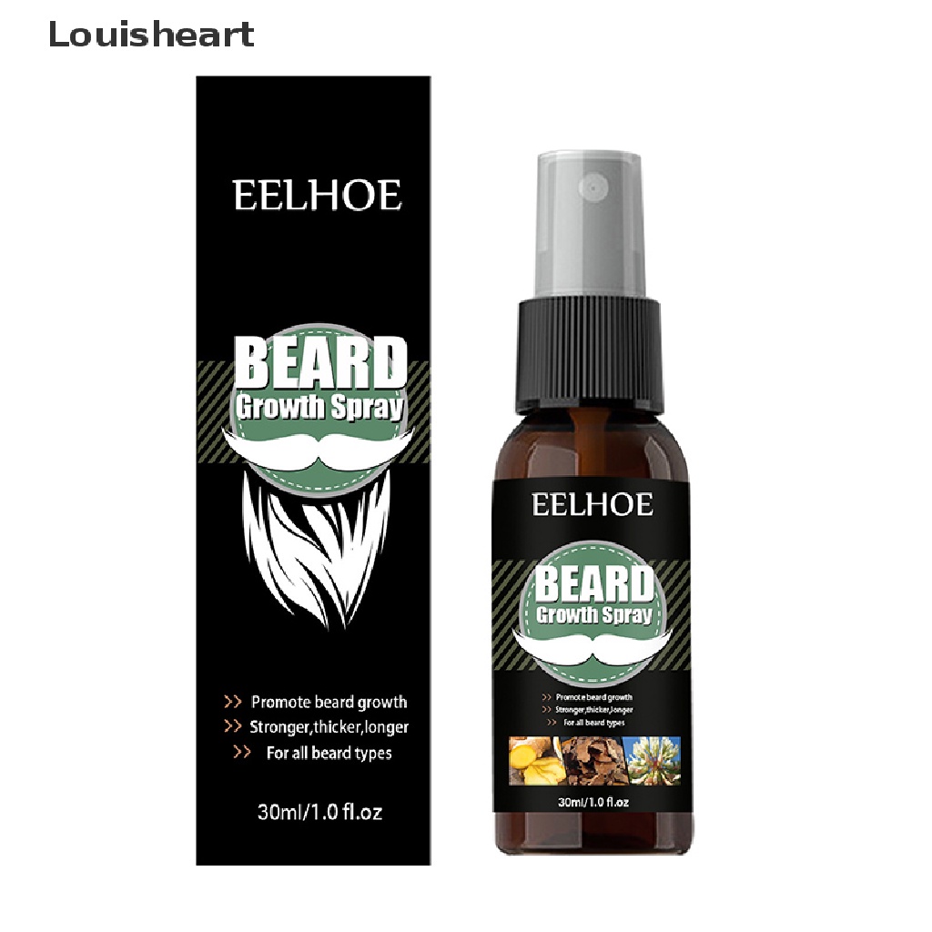 [Louisheart] Natural Accelerate Facial Hair Grow Beard Essential Oil Hair & Beard Growth Oil New Stock