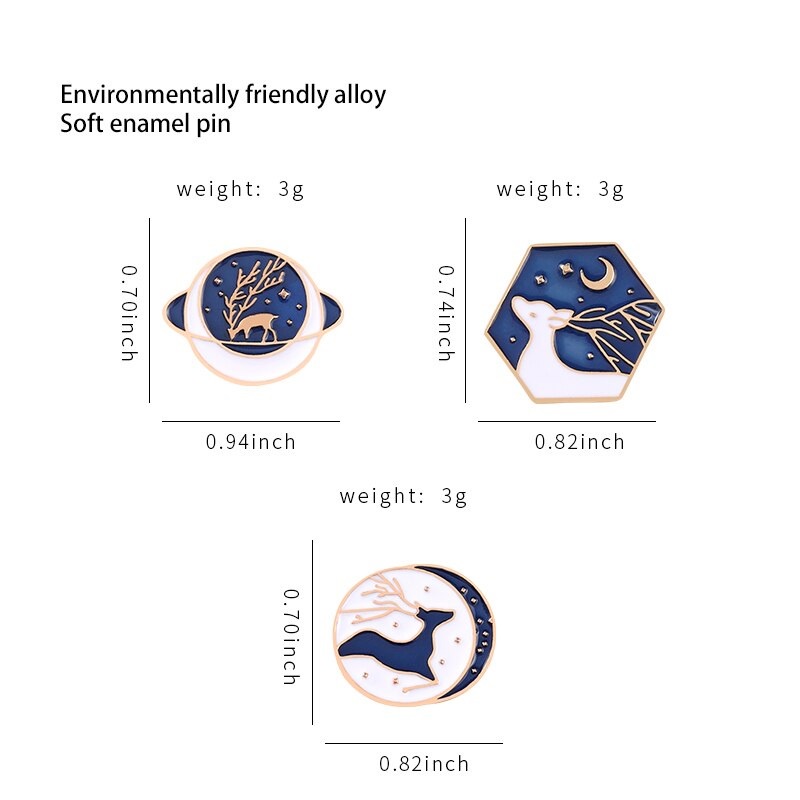 Pin cài áo hươu và những vì sao - GC432
