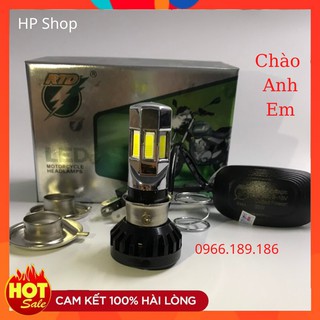Đèn pha led m02e chính hãng siêu sáng lắp ô tô xe máy