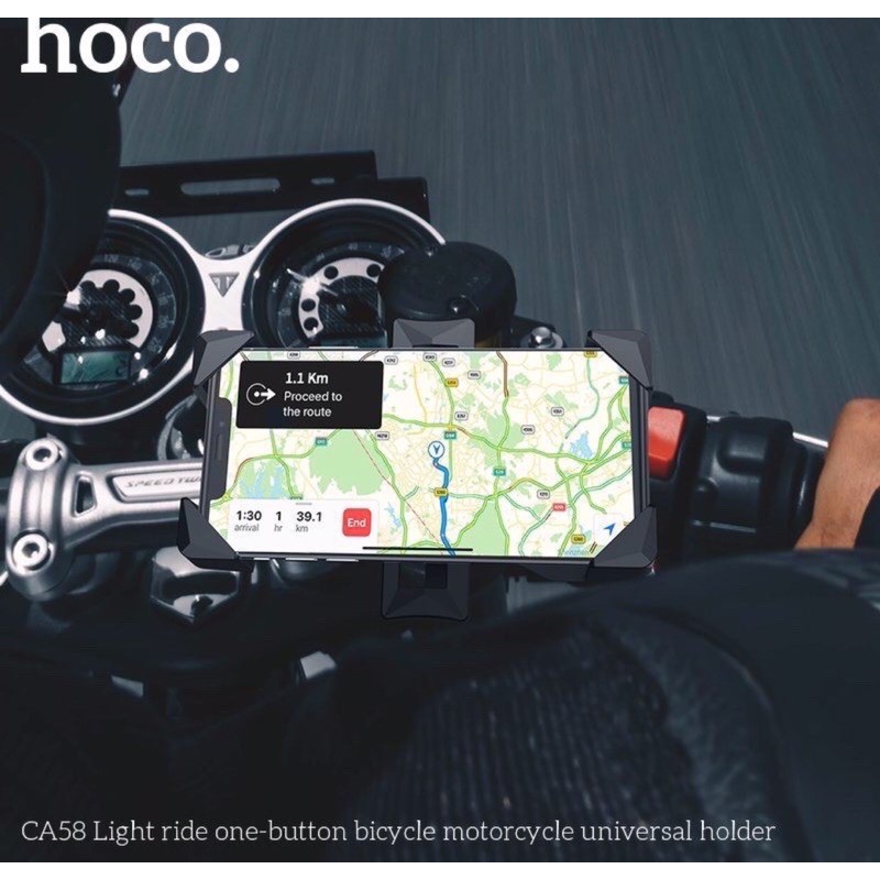 ✔CHÍNH HÃNG ✔Giá đỡ điện thoại trên xe máy HOCO CA58   Xoay 360 độ 4 góc 2 gọng gắn chân gương, ghi đông xe Chống rung | BigBuy360 - bigbuy360.vn