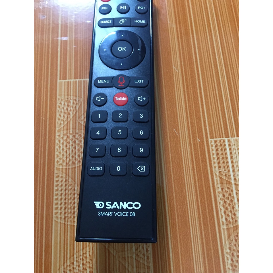 Điều khiển tivi sanco giọng nói,remote sanco giọng nói hàng chính hãng