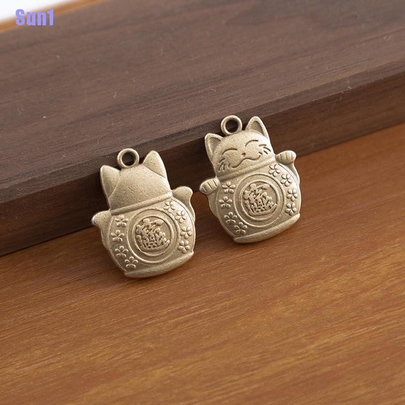 Móc Khóa Hình Mèo May Mắn Phong Cách Cổ Điển Sáng Tạo