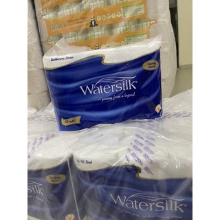Giấy Vệ Sinh Watersilk 12 Cuộn/1 Dây