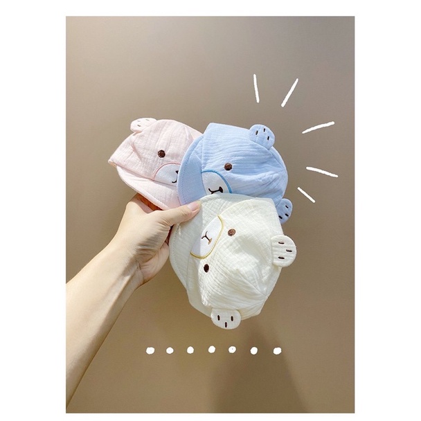 Mũ xô gấu sơ sinh