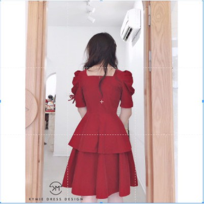 Đầm dự tiệc cổ V quấn eo cao cấp thời trang SUSU_FASHION193 (hàng bán shop) | BigBuy360 - bigbuy360.vn