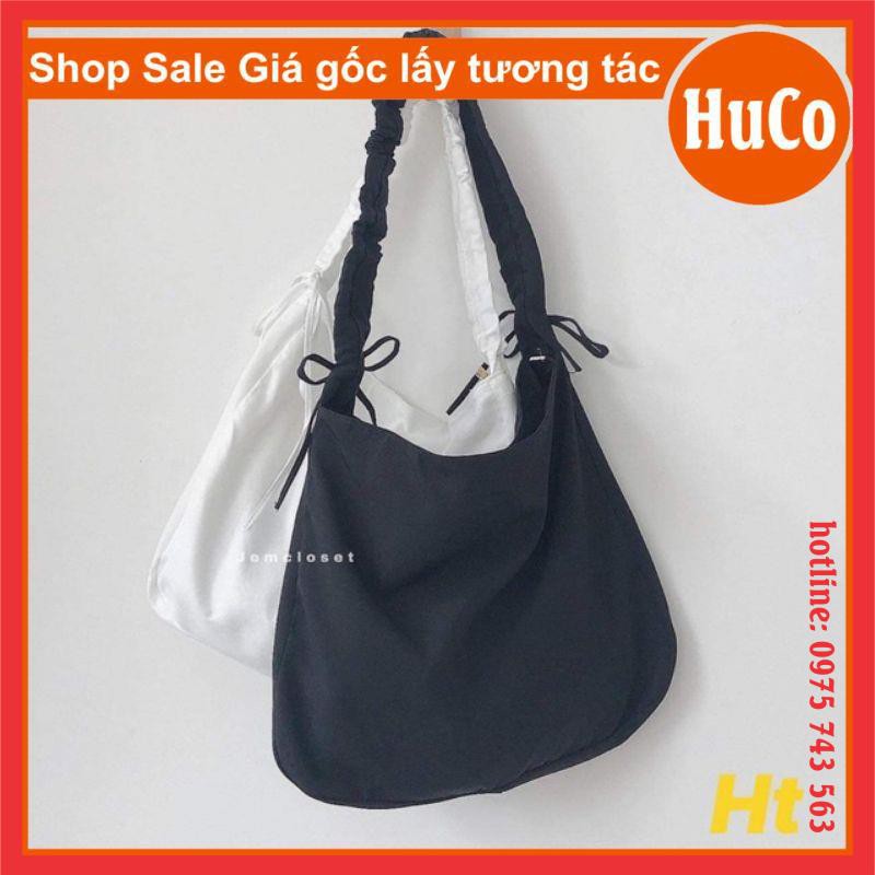 [ẢNH THẬT] TÚI ĐEO VAI, TÚI ĐEO CHÉO nữ chất kaki túi thiết kế xoắn quai dây rút phụ kiện basic đi chơi, đi học | BigBuy360 - bigbuy360.vn