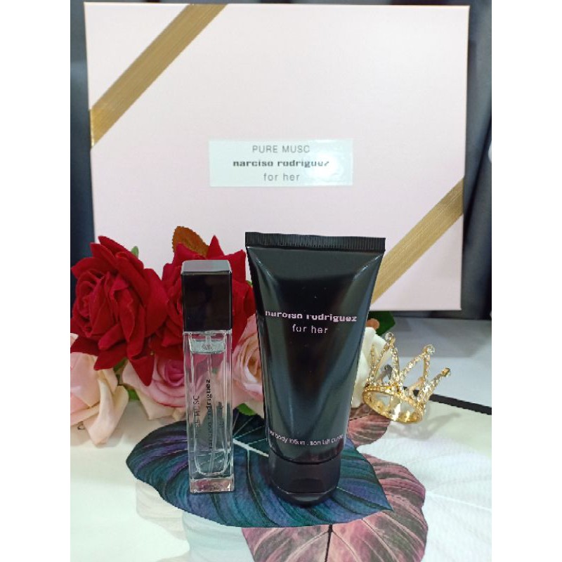 Set Nước hoa Narciso Rodriguez Pure Mucs For Her (EDP) 100ml-10ml-Lotion 50ml Auth 💯%