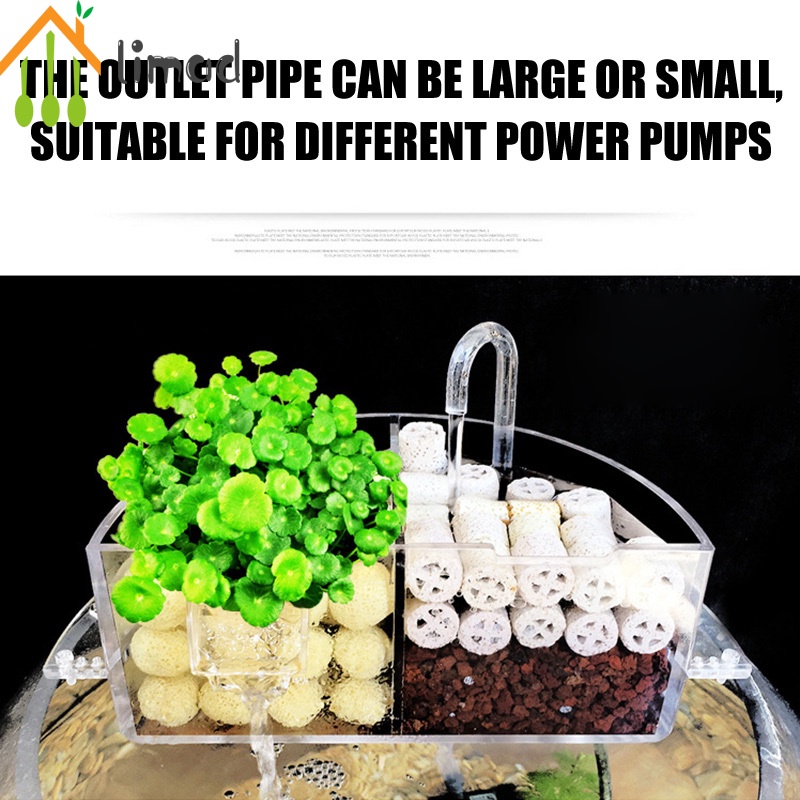 Phụ Kiện Hộp Lọc Nước Ngoài Hình Tròn Bằng Acrylic Cho Bể Cá