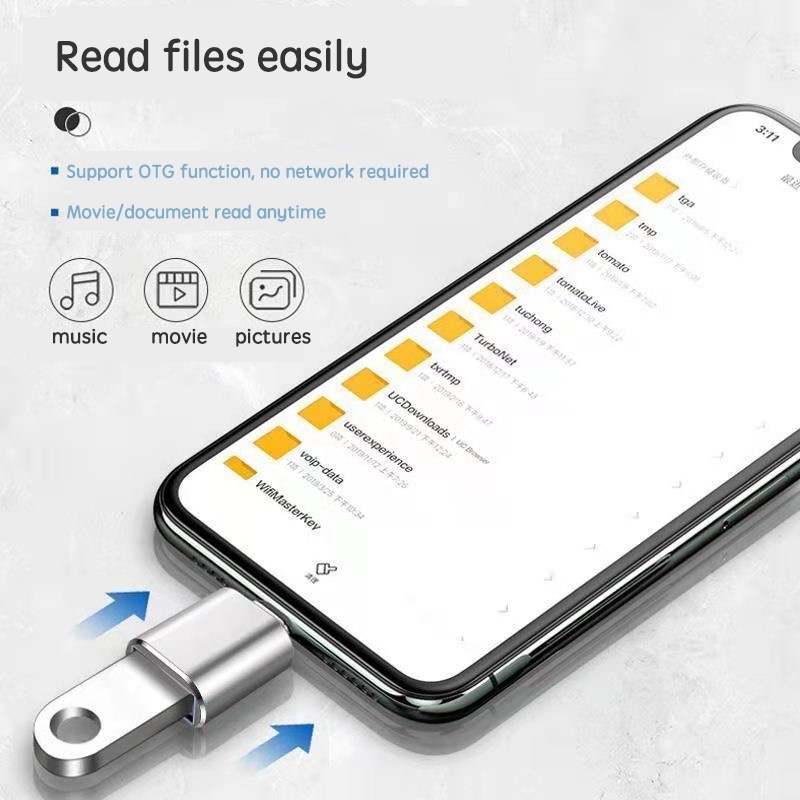 Đầu Chuyển Đổi OTG Type C Sang USB 3.0 Cho MacBook iPad Samsung Xiaomi Acer HP