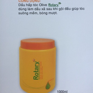 Dầu hấp ủ xả tóc Olive Rotary hủ vàng 1000ml