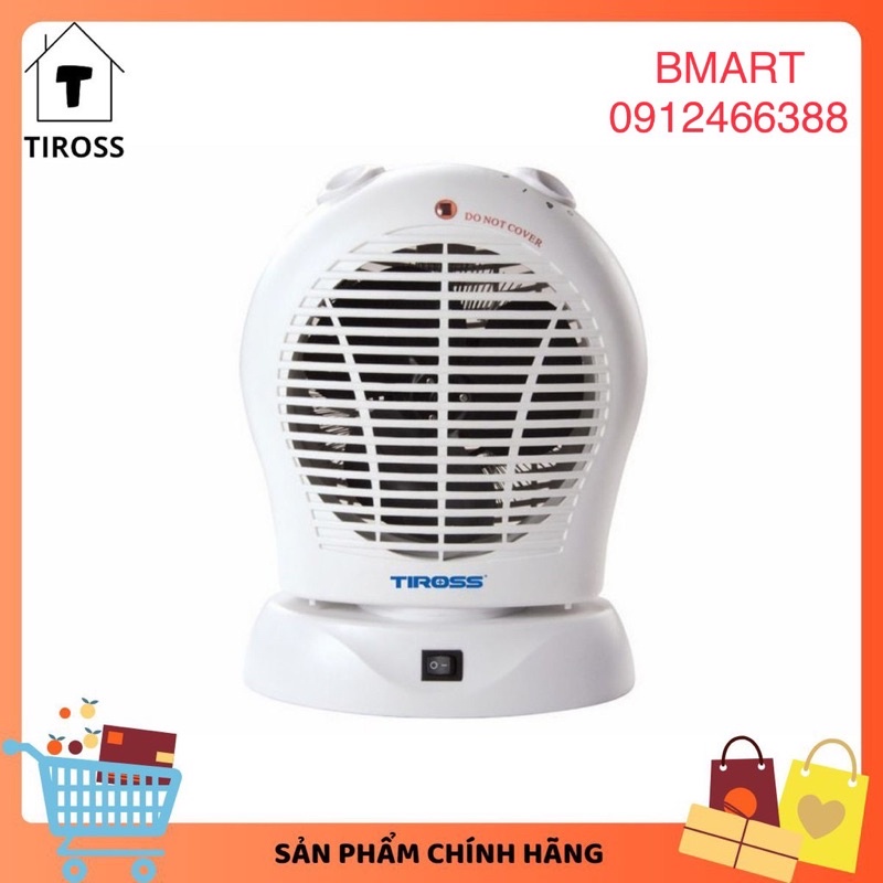 (Chính hãng - 7 ngày Lỗi vỡ đổi mới) Quạt sưởi Tiross cao cấp TS944 | TS9441 | TS9442, Quạt sưởi 2000W [BH 1 năm]