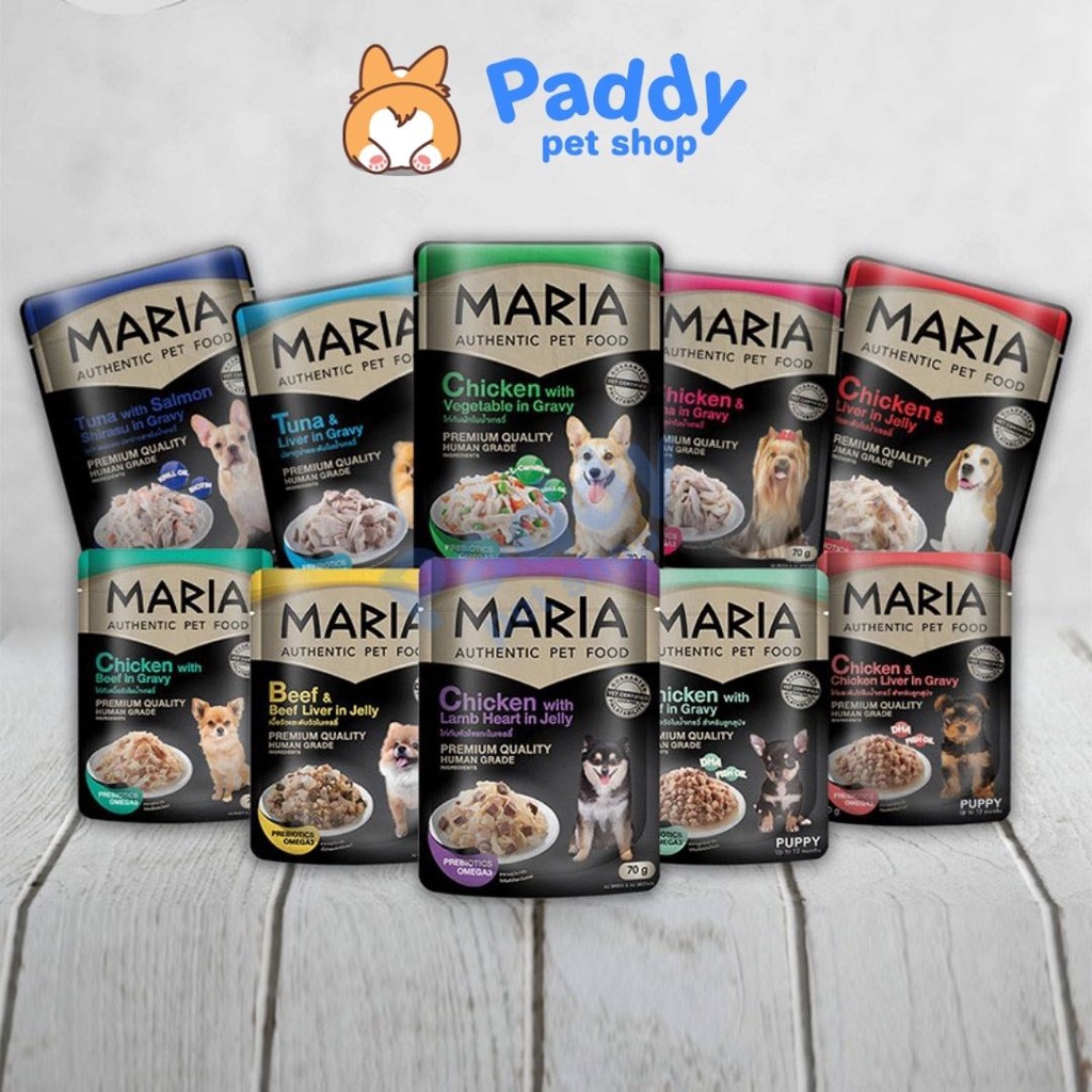 Pate Maria Dog Cao Cấp Cho Chó 70g (Best Seller tại Thái Lan)