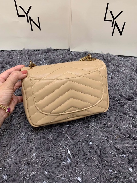 Túi Lyn khoá tròn size 21cm (ib shop chọn màu nhé)