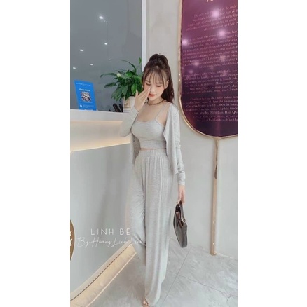 Set 3 món quần ống suông