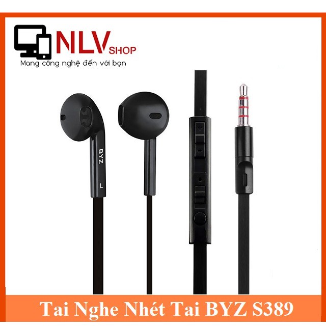 Tai Nghe Nhét Tai BYZ S389 (Đen Trắng)- Âm Thanh Chất Lương