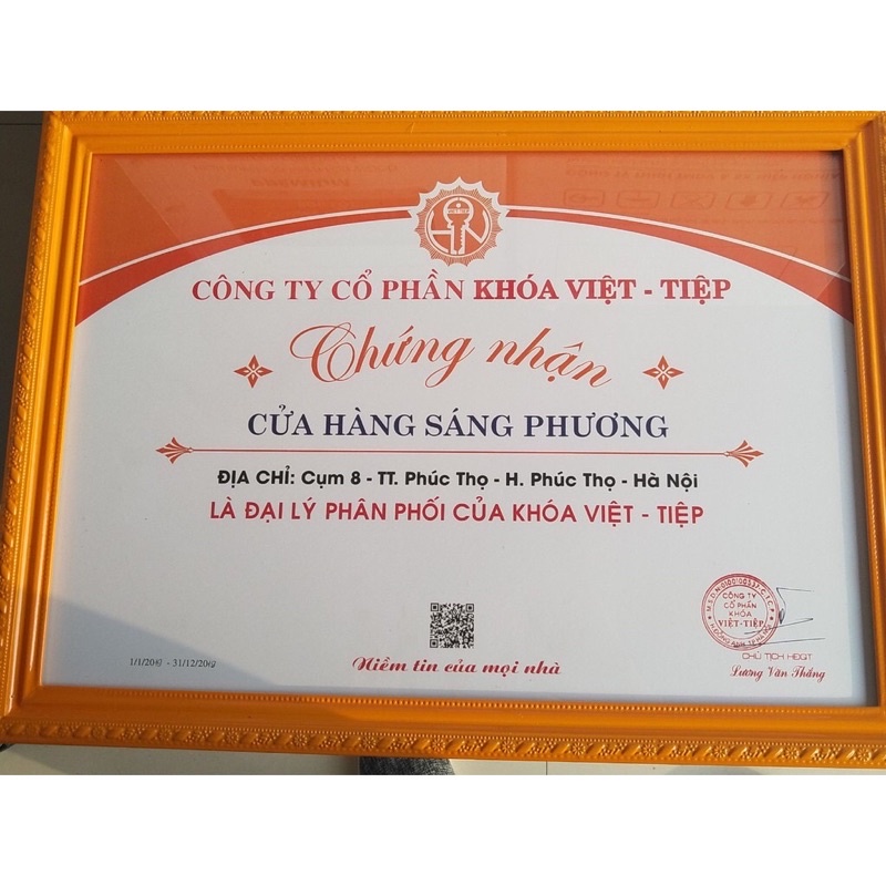 Khoá Việt Tiệp- khoá Vali-01280- khoá đồng bấm việt tiệp