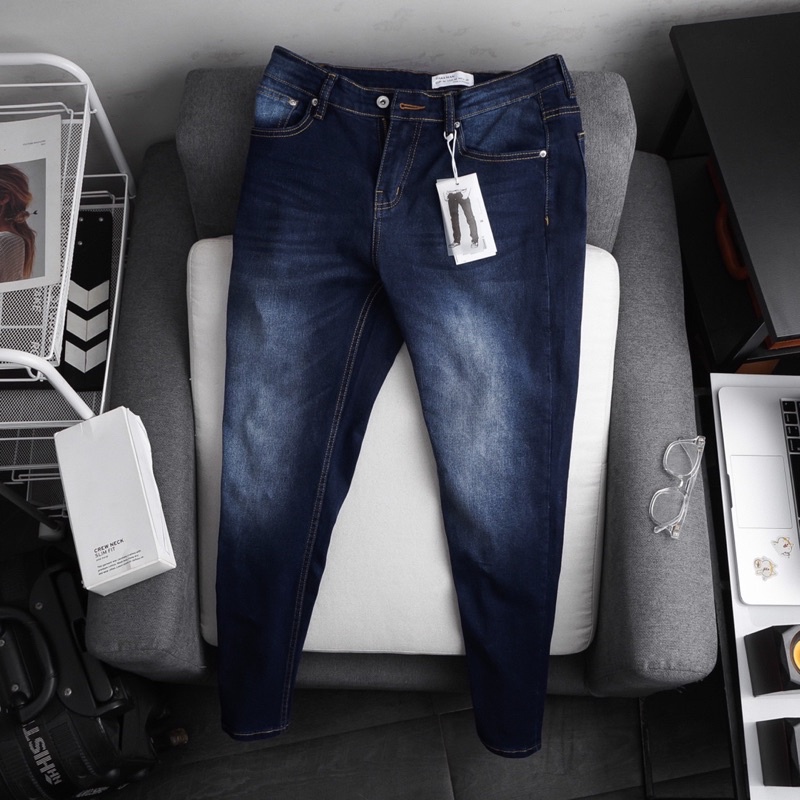 Quần jean nam rách gối quần bò nam ống ôm vnxk thời trang quần rin  cao cấp hàng mới về  haian jeans