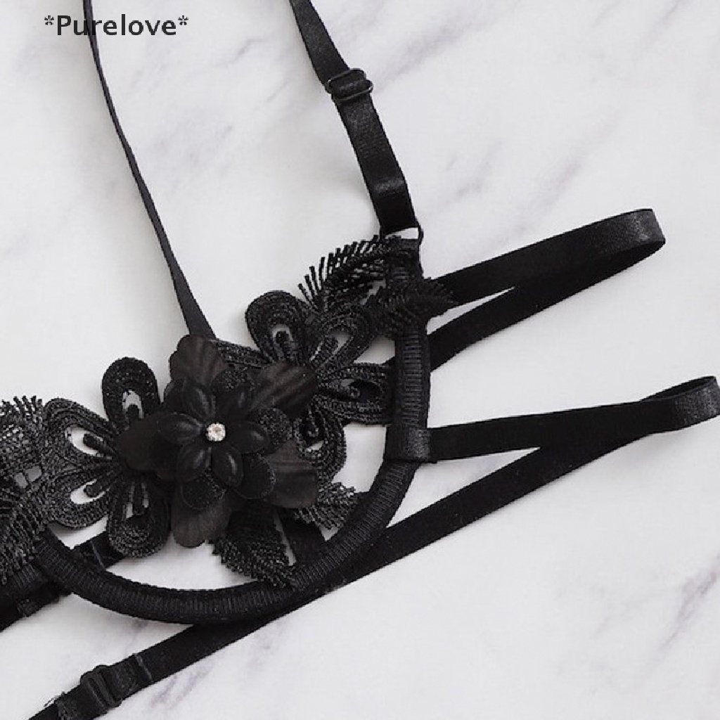 Bộ Đồ Lót Ren Hoa Gợi Cảm Dành Cho Nữ