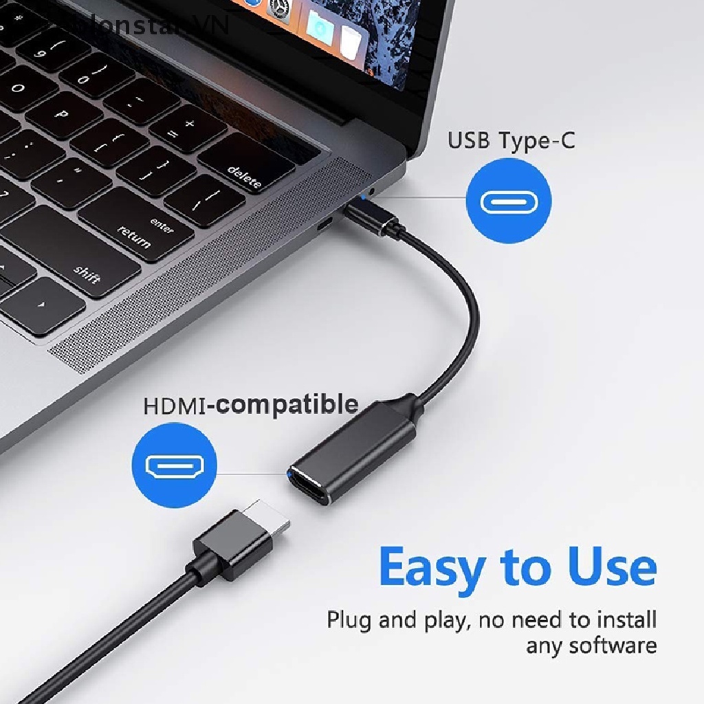 Cáp ChuyểN ĐổI Type C Sang HDMI Ultra HD 4k USB 3.1 HDTV
