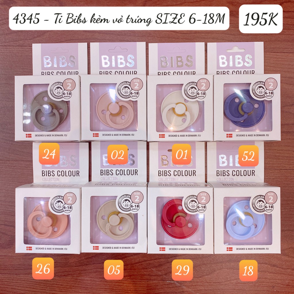 Ty giả cao su BIBS COLOR Chính Hãng nội địa Hàn