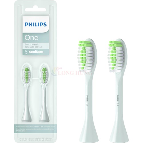 Đầu bàn chải thay thế Philips One Sonicare Powered Toothbrush Head BH1022 (Set 2 cái) - Hàng nhập khẩu