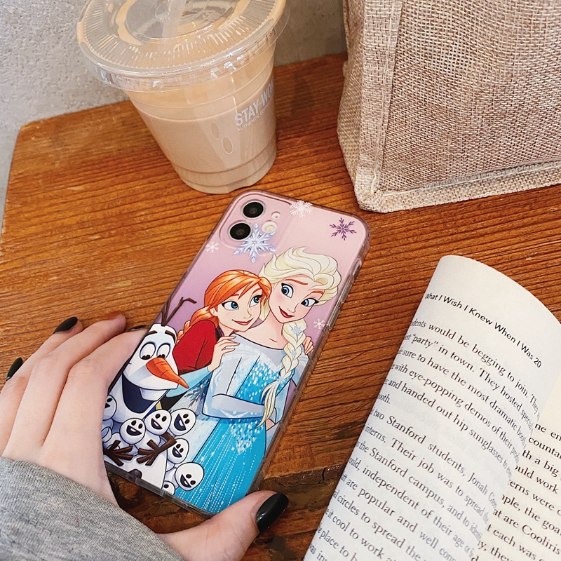 Ốp điện thoại mềm trong suốt hình công chúa thích hợp cho iPhone 11 12 Pro Mini Max XS X XR 7 8 6 6S plus SE