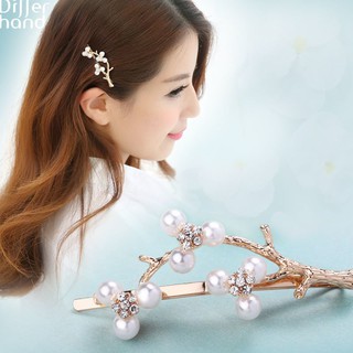Kẹp tóc hình nhánh cây đính ngọc trai thời trang cho nữ